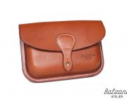 pochette ceinture cuir camel