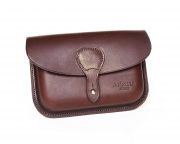 pochette ceinture cuir chocolat