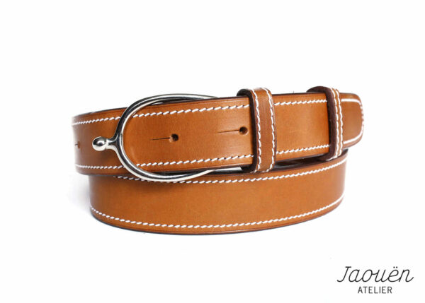 ceinture cuir boucle éperon