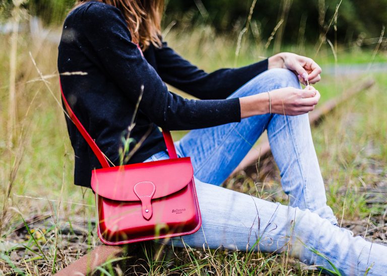 besace cuir sellier
