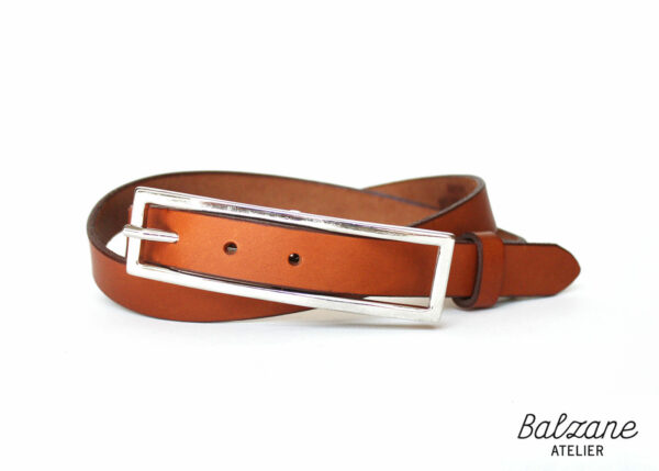 ceinture cuir femme camel
