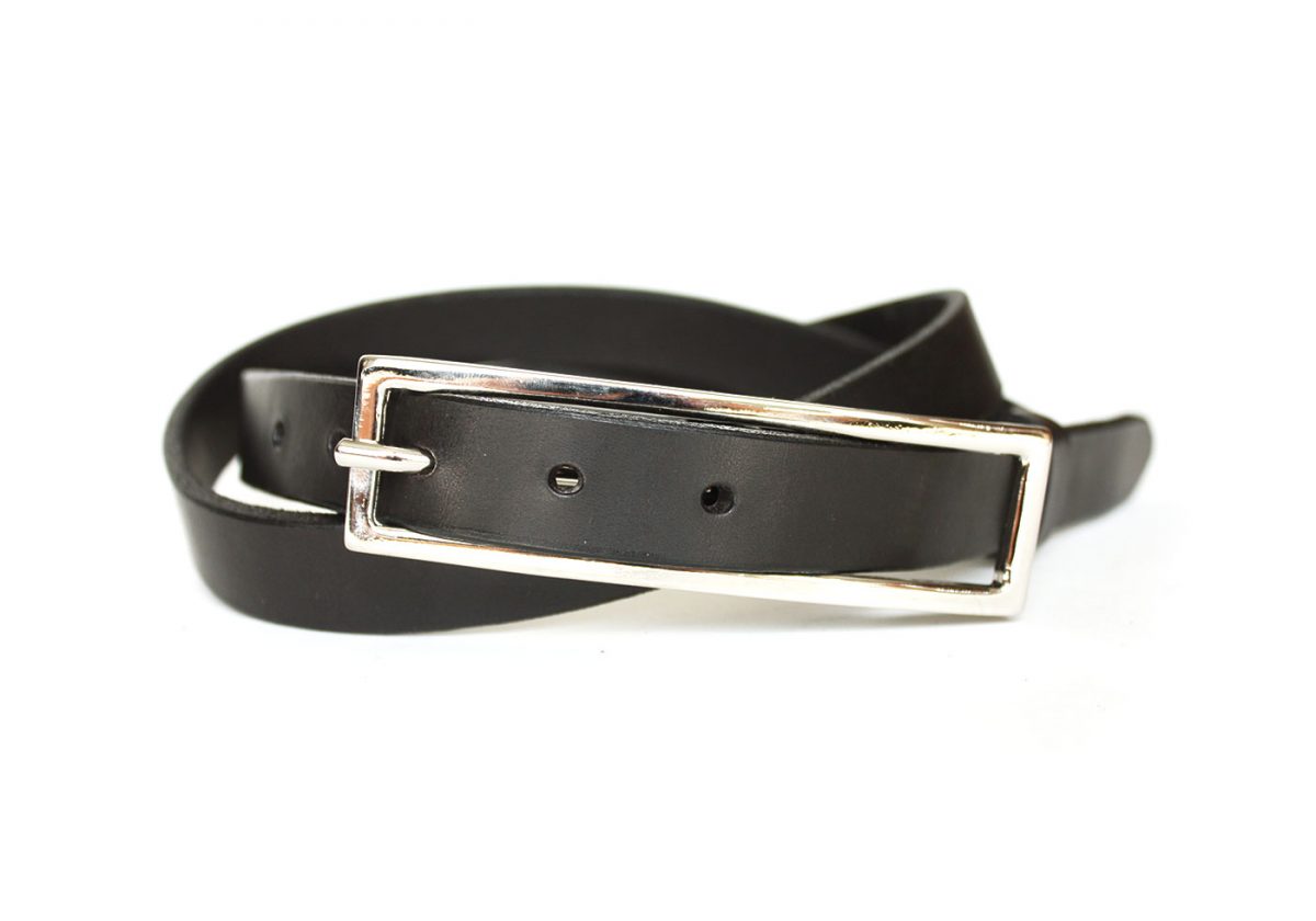 ceinture cuir femme noir