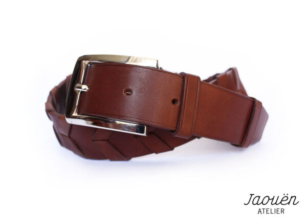 ceinture-tressee-marron