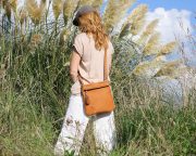 sac cuir femme camel