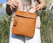 sac cuir femme camel