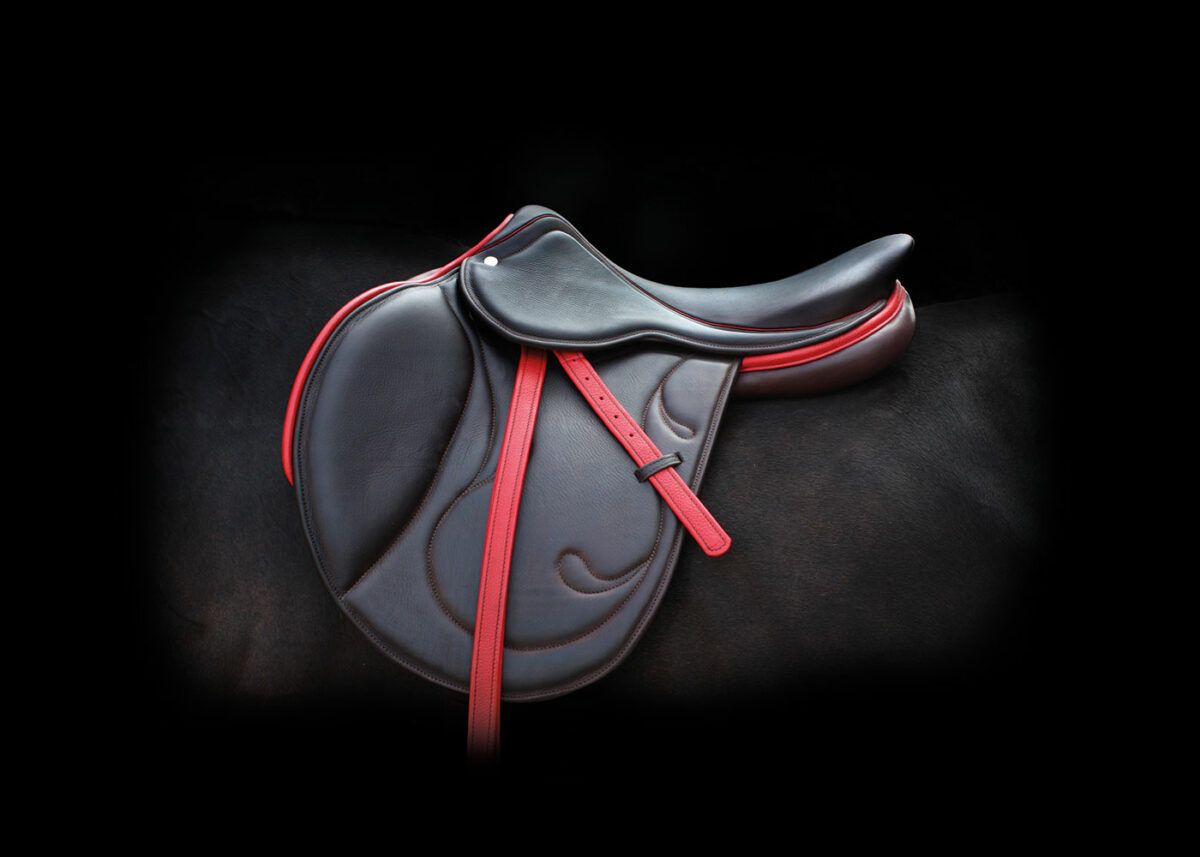 selle obstacle doublée veau sur-mesue